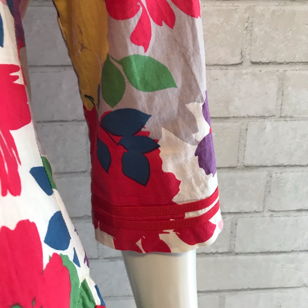 Boden floral tunic w/ grosgrain ribbon trim - Picture 6 of 6